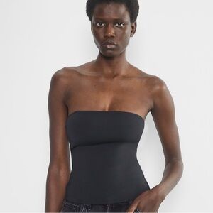 Babaton White Strapless Tube Top